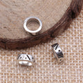 Geometric Ring Metal Spacer Beads in Two Vintage Finishes view 2