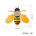 Gold Tone Silver Tone Bee Crystal Ten Designs Metal Brooch Pin view 10