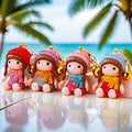 Jeweled Winter Girl Doll Keychains in Four Hat Colors plus Assorted Option view 10