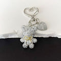 Rhinestone Teddy Bear Heart-Clasp Charms in Six Bow Colors view 7