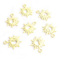 Sun and Moon Open Circle Pendant Charms in Two Finishes view 6