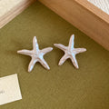 Pearlized Starfish Cord Necklaces Stud Earrings Four Colors view 10