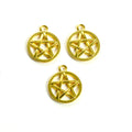 Open Pentagram Metal Charm in 3 Finishes for Jewelry Crafts view 4