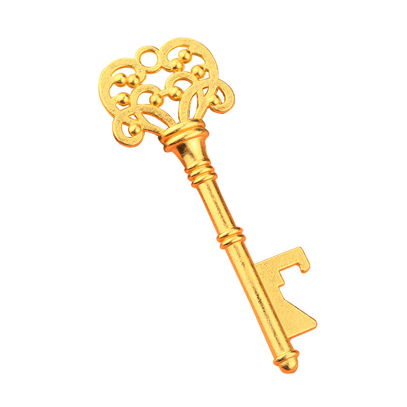 Vintage Alloy Bottle Opener Wedding Favor Keychain Gift