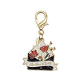 Mothers Day Envelope Floral Enamel Keychain Gold Clasp view 5