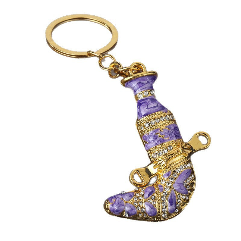 Colorful Omani Dagger Zinc Alloy Keychain Gift Pendant