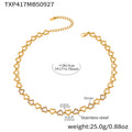 Crystal Heart Necklace and Bracelet in Three Metal Finishes view 6