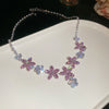 Pink Flower Necklace