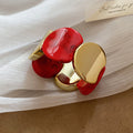 Acrylic Marbled Disc Stretch Bracelets Gold Plates 12 Colors view 7