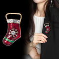 Snowflake Crystal Enamel Metal Brooch Pin for Jackets and Lapels view 4