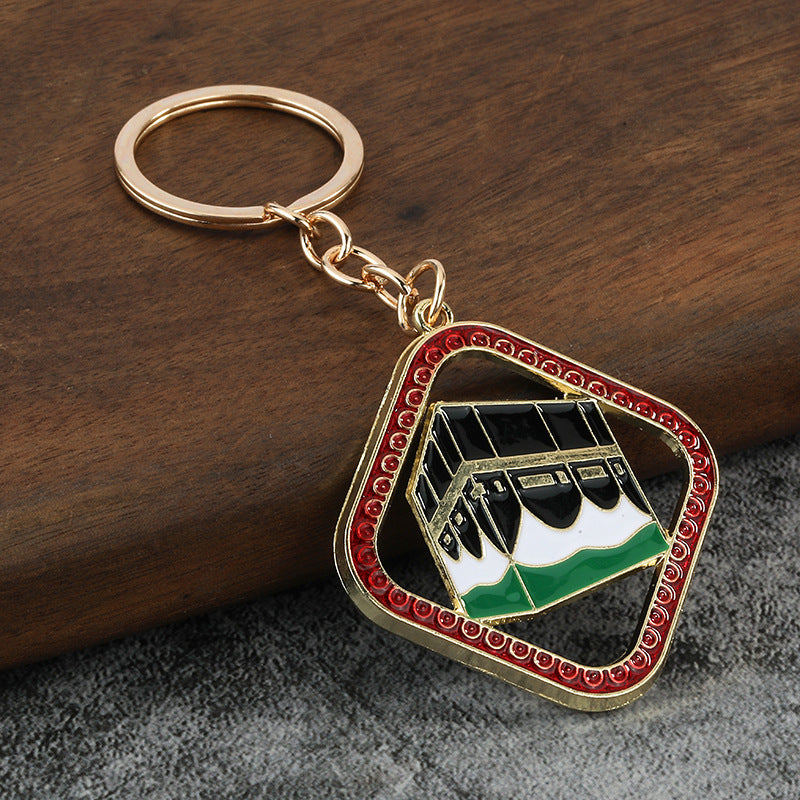 Crescent Moon Metal Keychain for Women Bag Charm and Car Keys