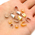 Small Pinch Bails for Pendants in Gold and Silver Tones view 2