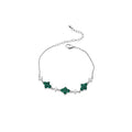 Crystal Flower Chain Bracelets Five Color Metal Styles view 5