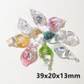 Clear Resin Ocean Animal Charms with Colorful Inlays view 12