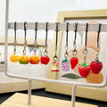 Tangerine and Strawberry Fruit Phone Strap Charms, 2 Styles view 2
