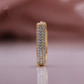 Gold Tone Round Hoop Pendant Connector for Jewelry Making view 3