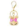 Mixed Pearl Rabbit Head and Happy Rabbit Keychains in Six Pictured Options view 5