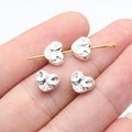 8.9x7.1x3.7mm 0.83g Antique Silver Zinc Alloy Heart Small Hole Spacer Beads for DIY Bracelet Jewelry Making