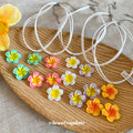 Plumeria Flower Cord Pendant Necklaces Five Color Styles view 4
