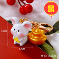 Twelve Zodiac Animal Ingot Keychains with One Assorted Style Option view 6