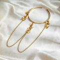 Butterfly Chain Fringe Open Upper Arm Cuff in Two Colors view 1