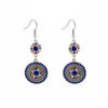 Navy Floral Medallions
