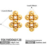 Gold Bead Studs