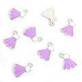 Enamel Shuttlecock Charms in Six Colors and Two Metal Tones view 11