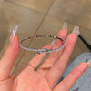 Silver Crystal Cuff