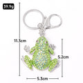 Rhinestone Frog Keychain Lobster Clasp Seven Color Options view 4