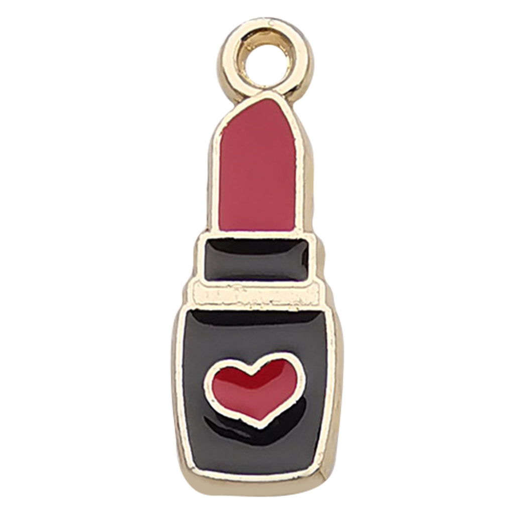 Enamel Zinc Alloy Hat High Heel Lipstick Bag Charm Pendants for DIY Fashion Jewelry