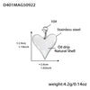 Steel Heart Charm