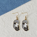 Enamel Gray Sea Lion Drop Earrings Two Cute Styles view 7