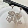 Silver Heart Fringe