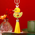 Enamel and Full Crystal Duck Keychains with Coordinating Tassels view 6