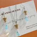Mini Ghost Bottle Necklaces Earrings Sets Cork Vials 21 Options view 11