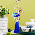 Heart Detail Horse Keychains with Braided Straps and Tassels view 3