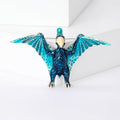 Colorful Flying Pterosaur Brooch with Wide Enamel Wings view 8