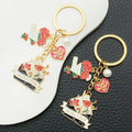 Mother's Day Rose and Carnation Enamel Keychains, 5 Designs view 3