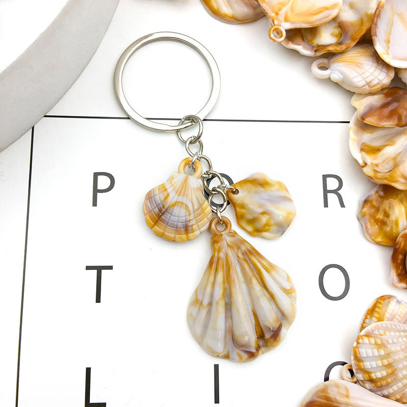 Acrylic Shell Scallop Cloud Charm Pendant for DIY Necklace Bracelet Keychain Jewelry Making