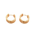 Wide Textured Silver Tone Huggie Hoop Earrings Matching Jewelry Pair view 5