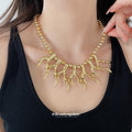 Branch Statement Necklaces in Two Finishes Statement Jewelry Design view 3