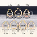 Twisted Multi-Tone Hoop Earrings In Seven Shape Variants view 4