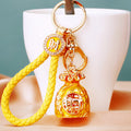 Jeweled Large Fortune Pouch Keychains in Four Colors with Wrist Loops view 4