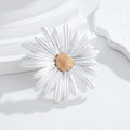 Daisy Metal Brooch Pin for Jackets and Lapels Pictured Design view 5