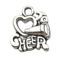 Antique Silver Cheerleading Equipment and Cheerleading Theme Metal Charms in 12 view 8