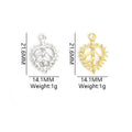 Crystal Open Leaf Jewelry Components For DIY Earrings And Bracelets Charms view 2