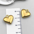 Heart-Shaped Gold-Tone Heart Metal Charms with 14 Listed Options view 9