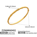 Crystal Hinged Bangle Collection in Five Gold and Silver Tone Designs view 9