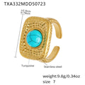 Turquoise and Imitation Pearl Square Jewelry Collection view 12
